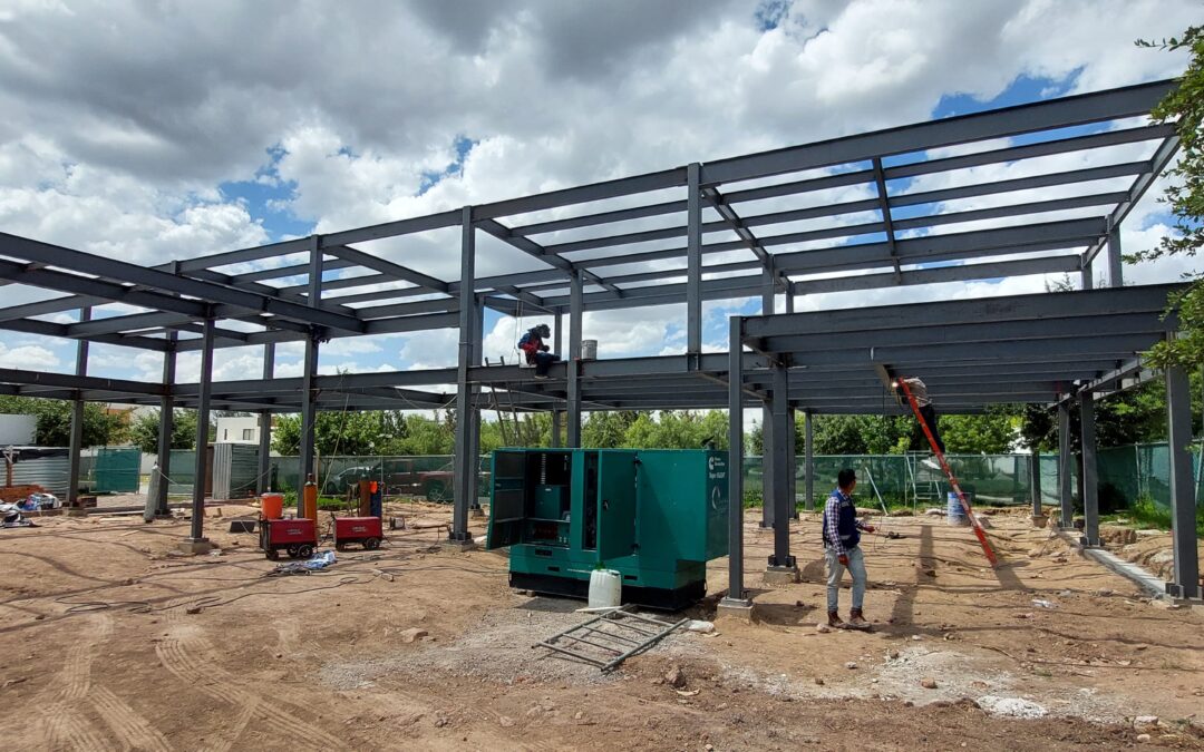 Estructura y los acero Casa Aguascalientes